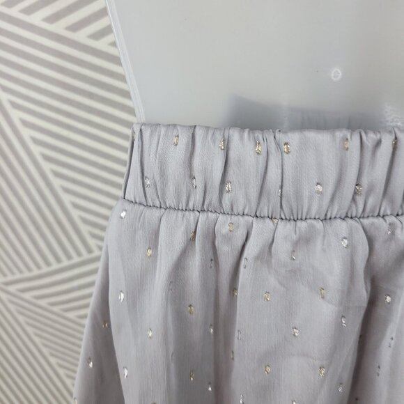 Marybelle Flare Midi Skirt Plus Size 2X 18/20 Elastic Waist Pull On Silver Grey - Picture 5 of 8